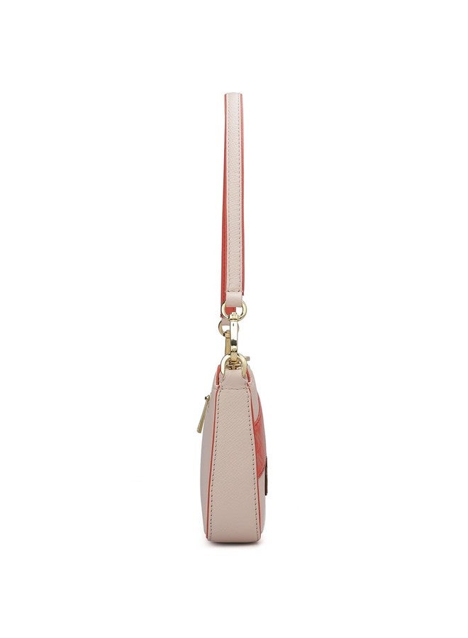 Da Milano Women's Leather Shoulder Bag - Pink - Image 3